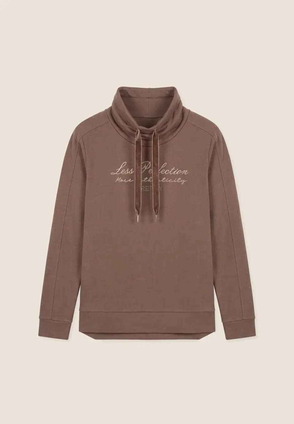 Freddy Sweatshirt Damen Schwarz Hoher Kragen