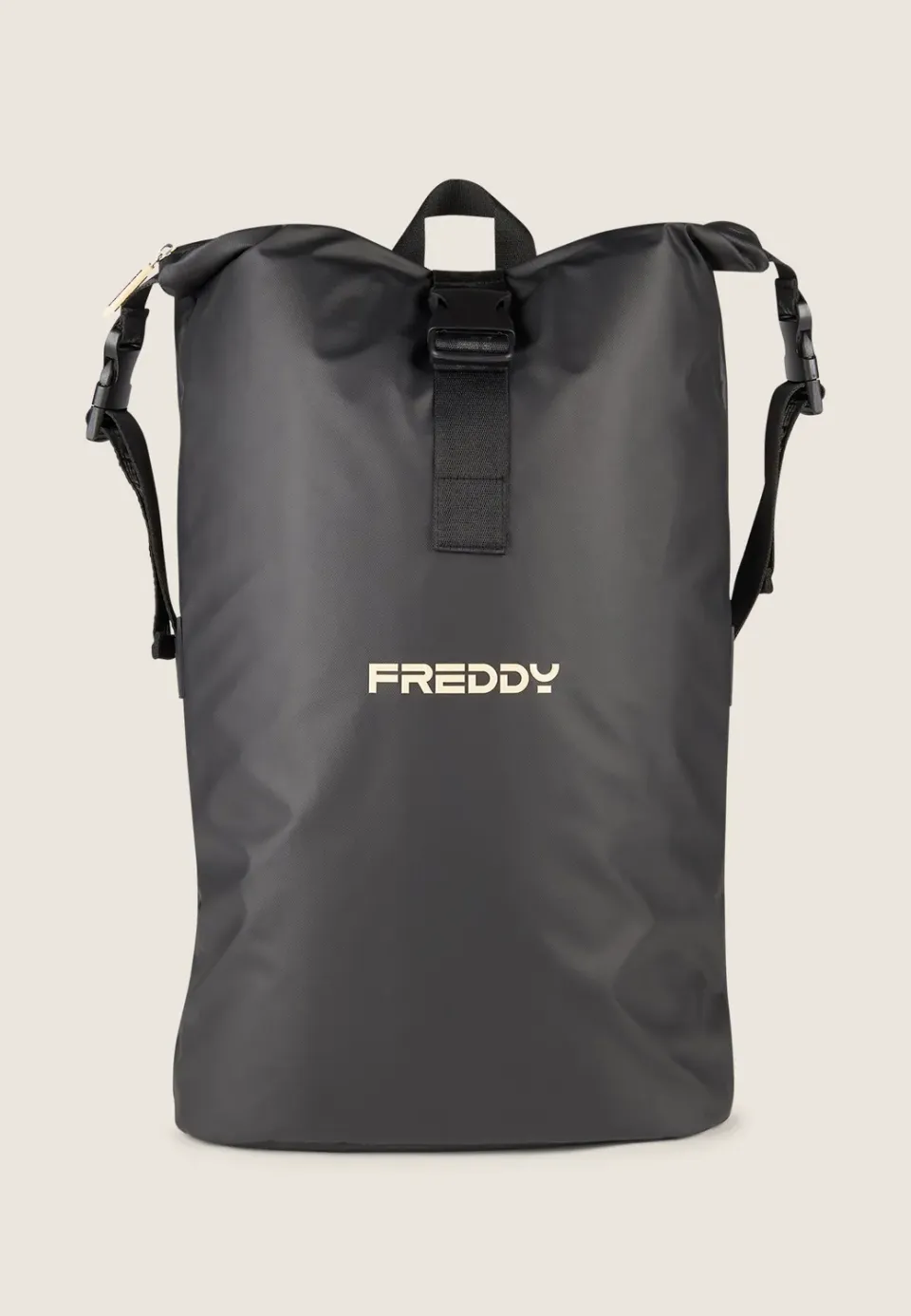 Freddy Rucksack Roll-Top wasserdicht Polyester schwarz