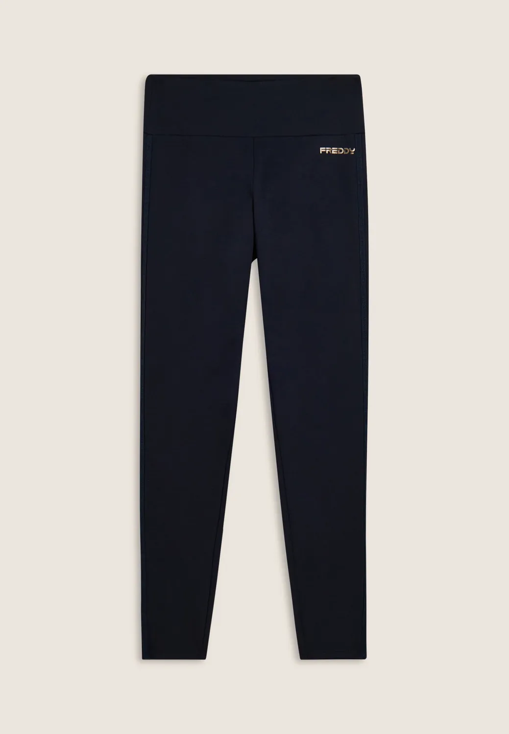 Freddy Leggings Bande Logate Vita Alta Nero angeraut