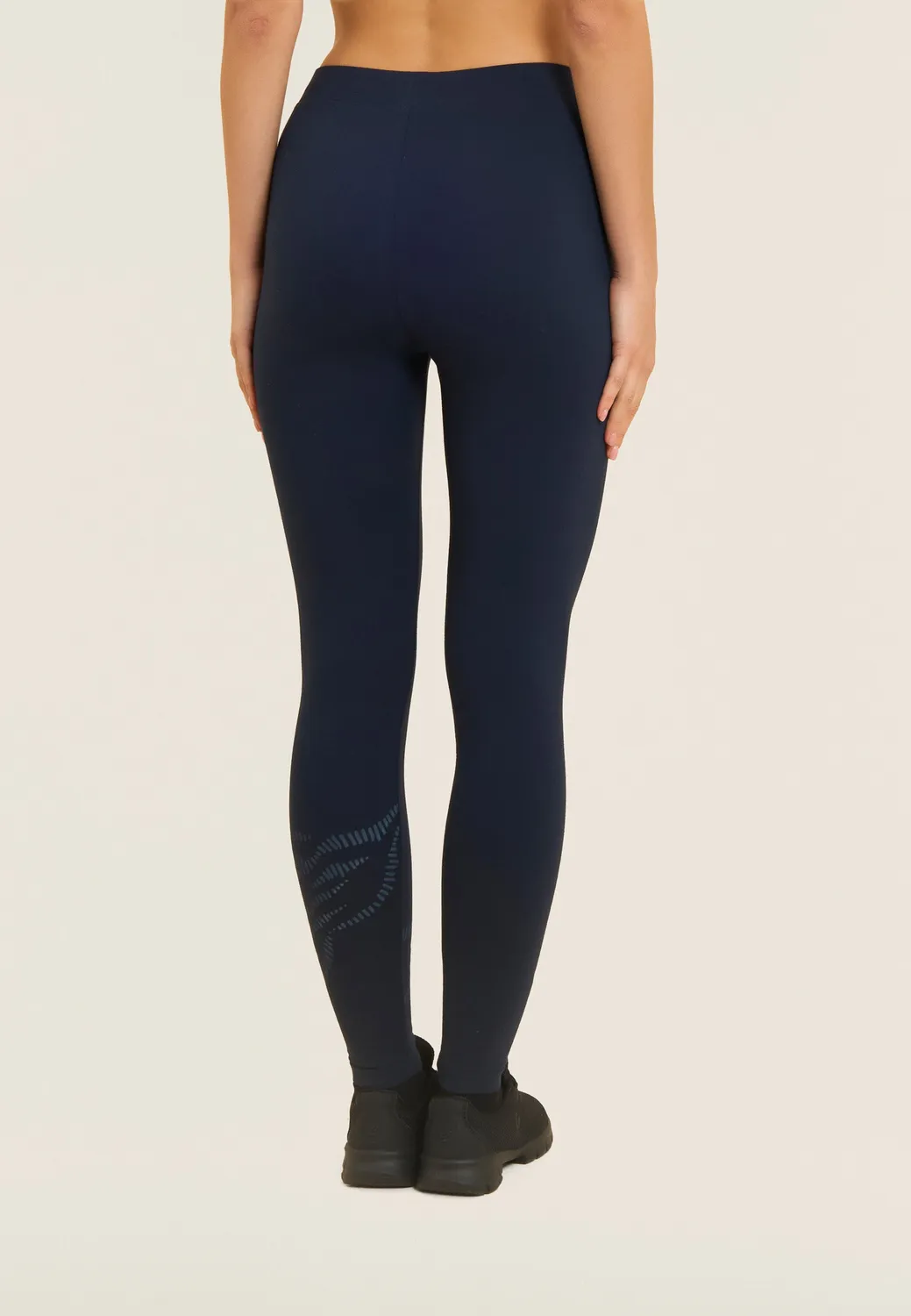 Freddy 7/8 Leggings Baumwolle Schwarz Glitzer-Logo