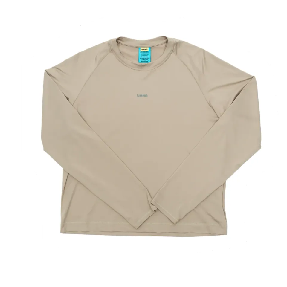 UNNA Shiny Long Sleeve W Laufshirt Warm Sand
