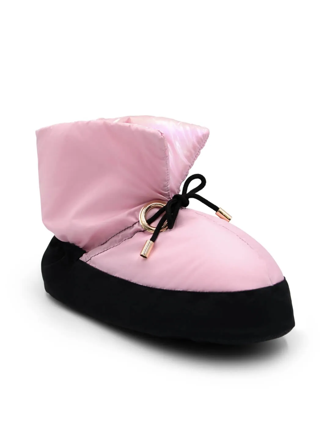 Capezio Mini Glam Warmup Bootie Rosa Metallic