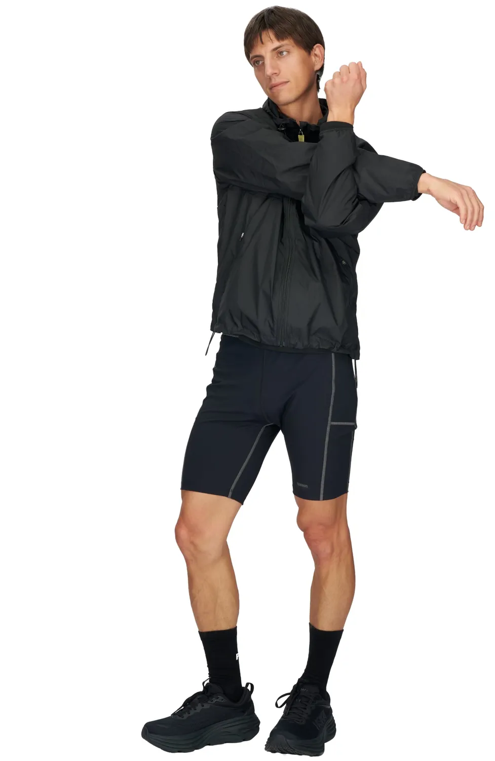 UNNA Smiles Run Jacket Laufjacke Schwarz winddicht
