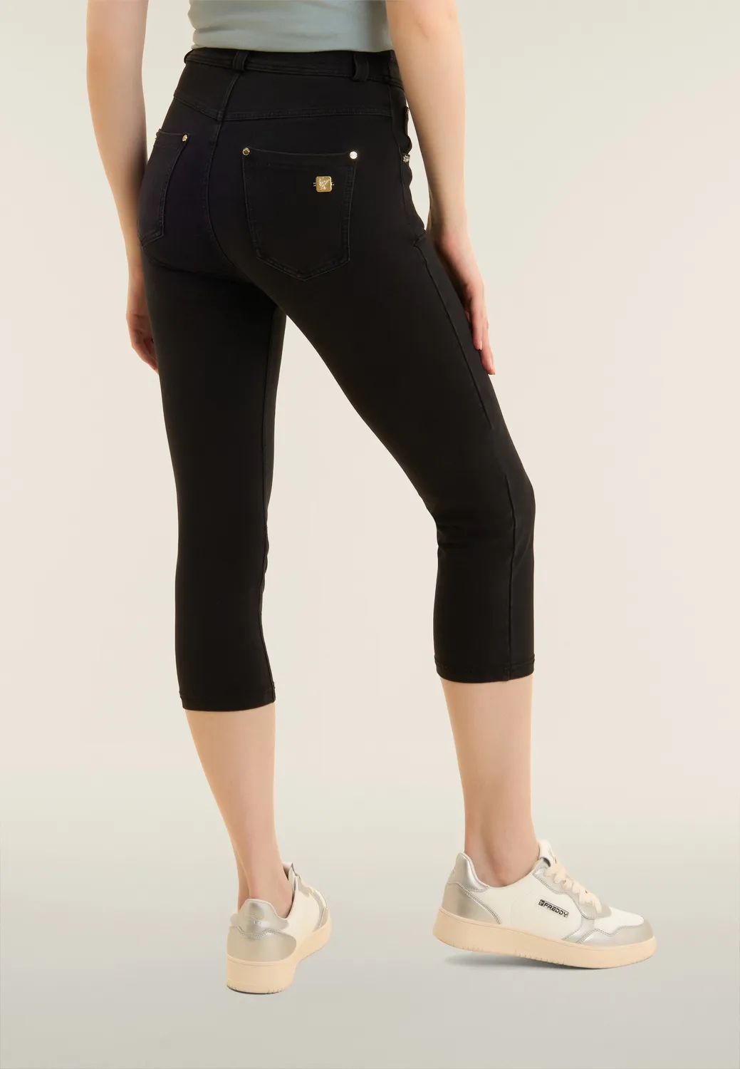 Freddy Capri Denim Leggings Indigo 5 Taschen High Waist