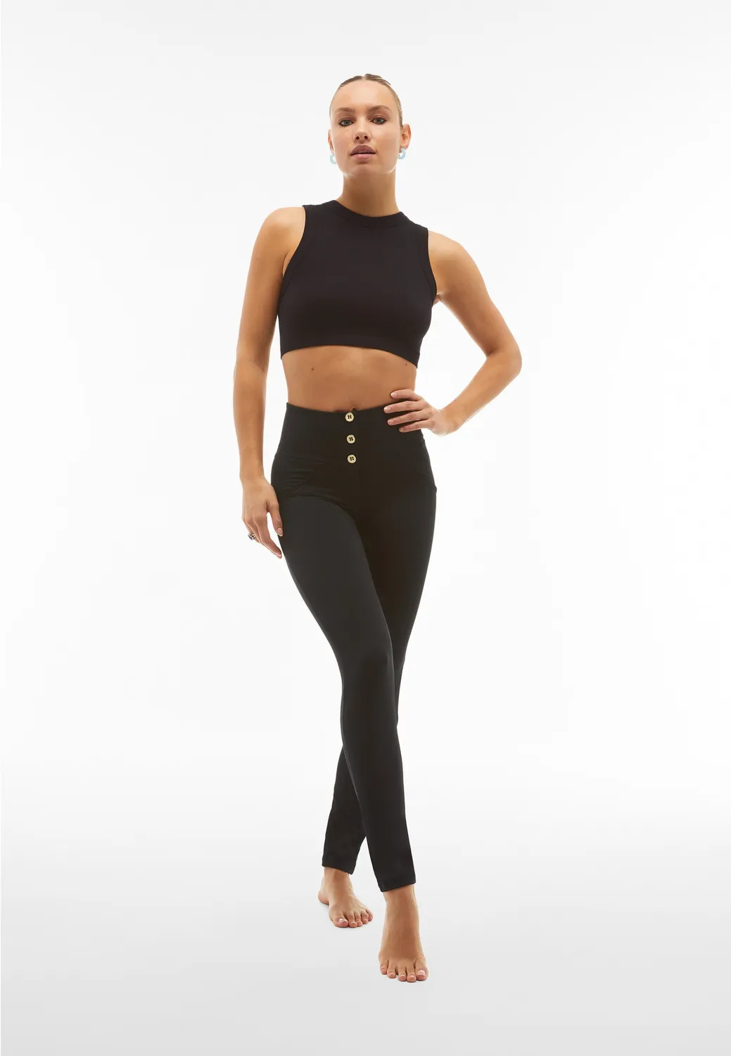 Freddy WR.UP High Waist Push-Up Jeans Mood Indigo blickdicht