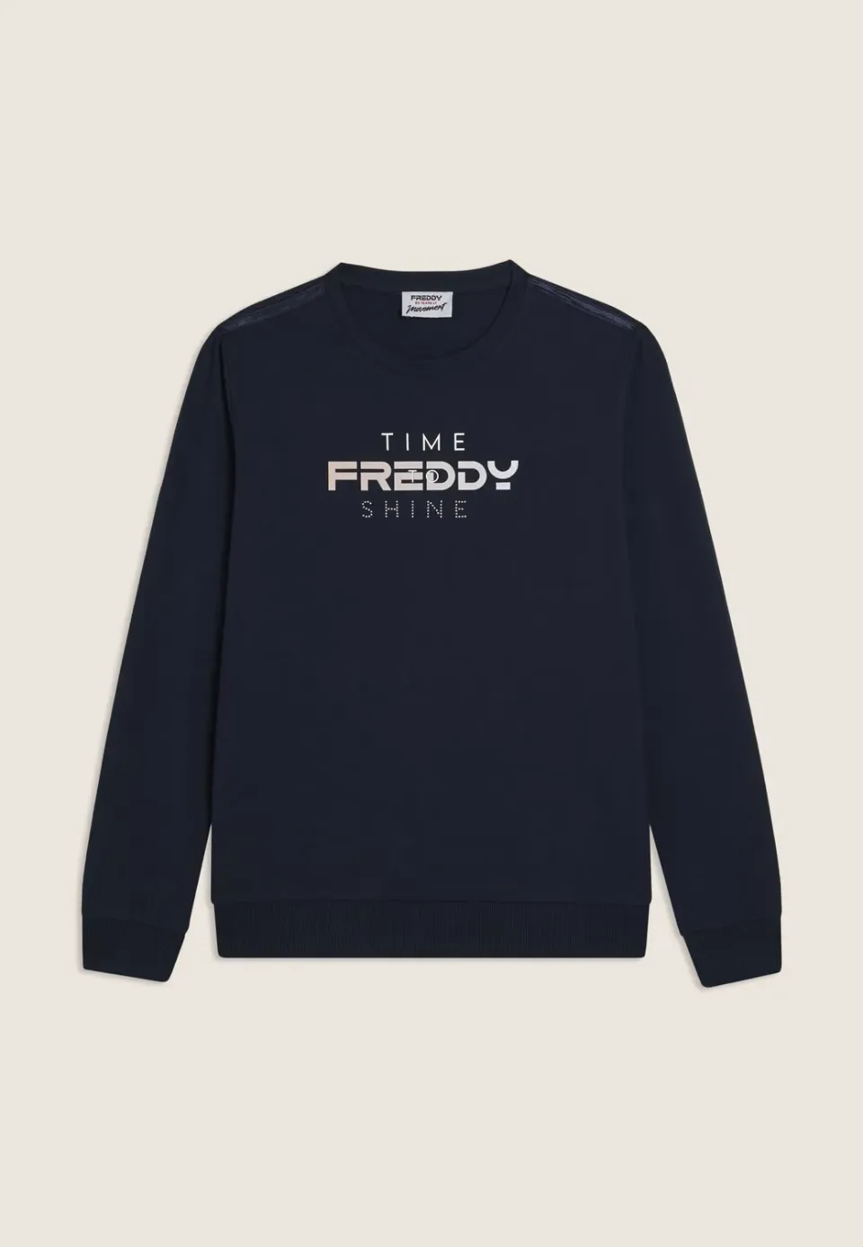 Freddy Time Shine Sweatshirt Dunkelblau Logo