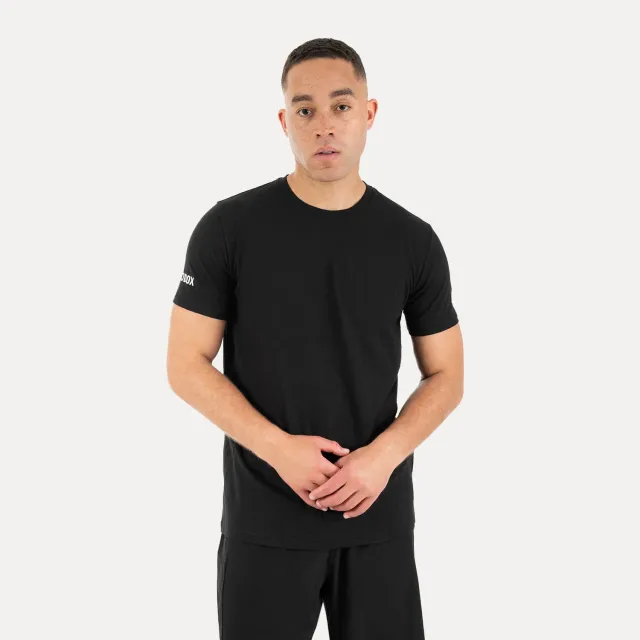 Smilodox Basic Norven T-Shirt Herren Schwarz Regular Fit