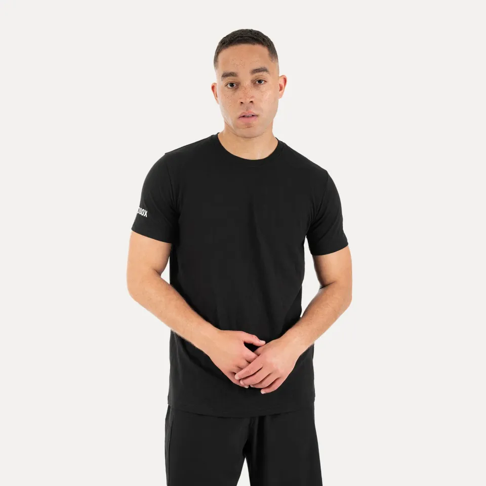 Smilodox Basic Norven T-Shirt Herren Schwarz Regular Fit