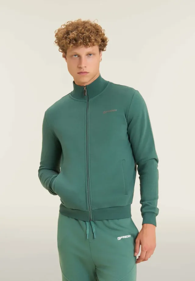 Freddy Full-Zip Sweatjacke Herren schwarz