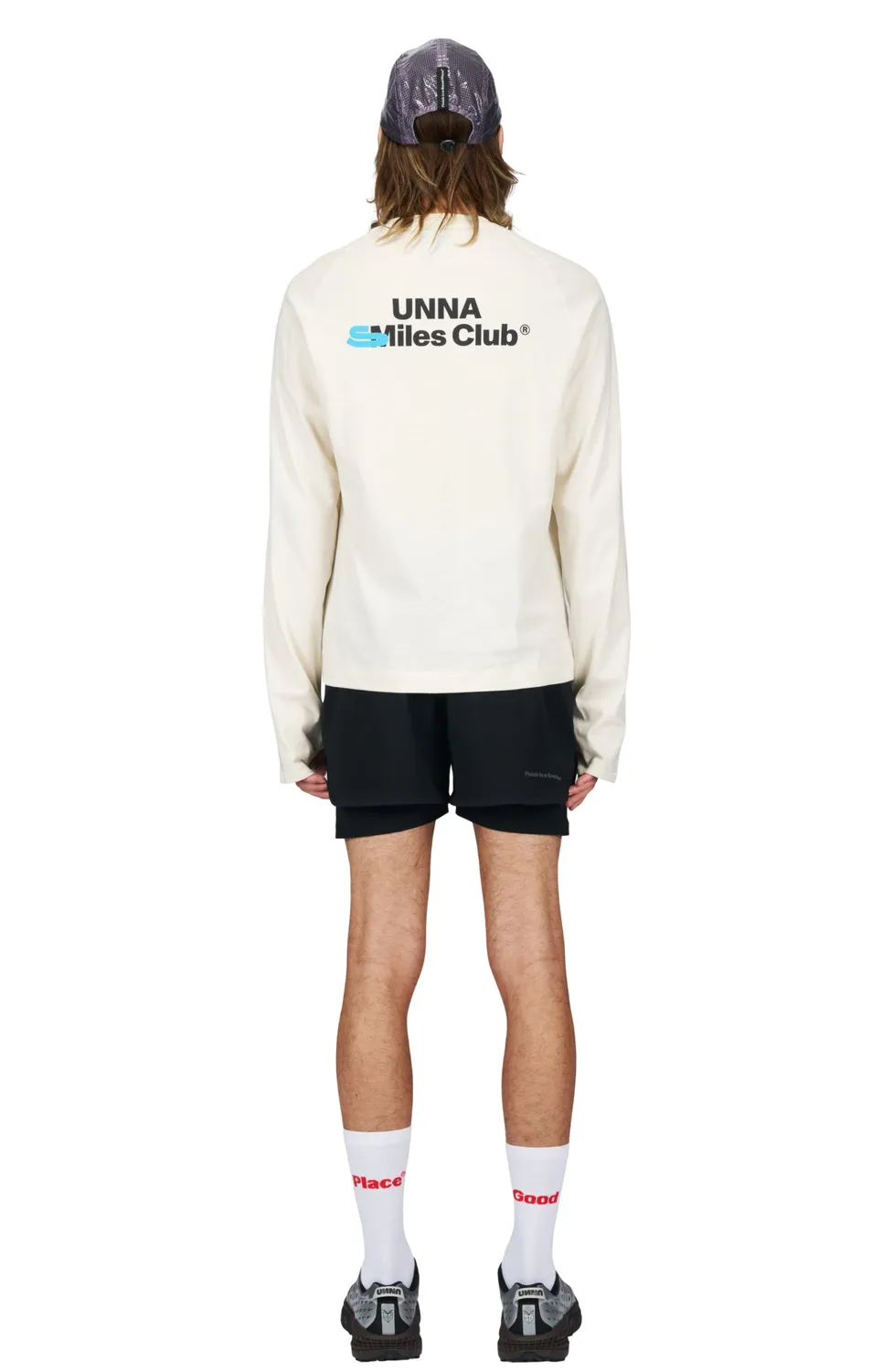 UNNA Smiles Club Tee LS Herren Longsleeve Vanilla White