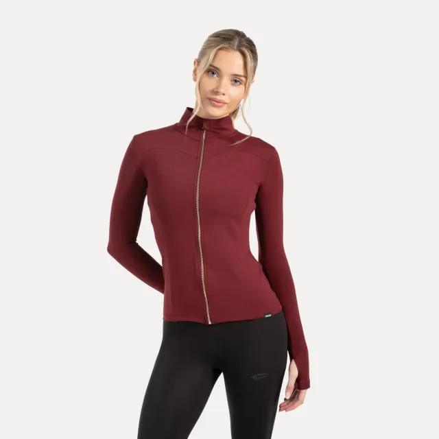 Smilodox Sorea Kenna Gold Trainingsjacke Schwarz figurbetont
