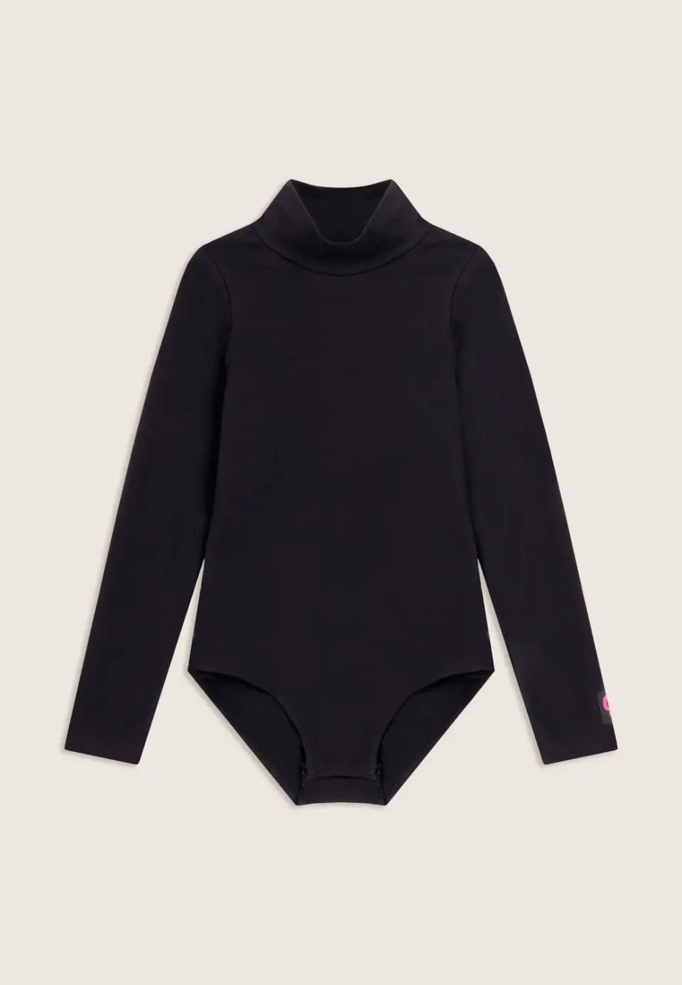 Freddy Junior Rollkragen Body Schwarz Baumwolle
