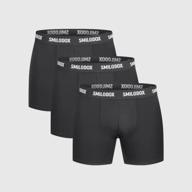 Smilodox BTP Boxershorts Herren Schwarz Baumwolle