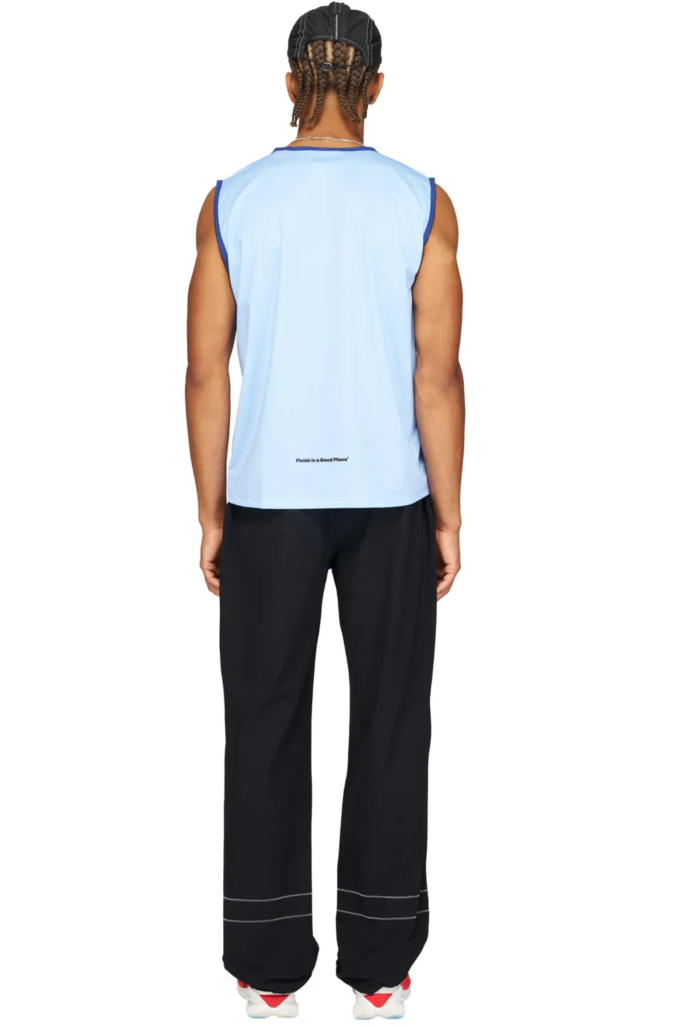 UNNA Light Tank Tanktop Herren Serenity Blue elastisch