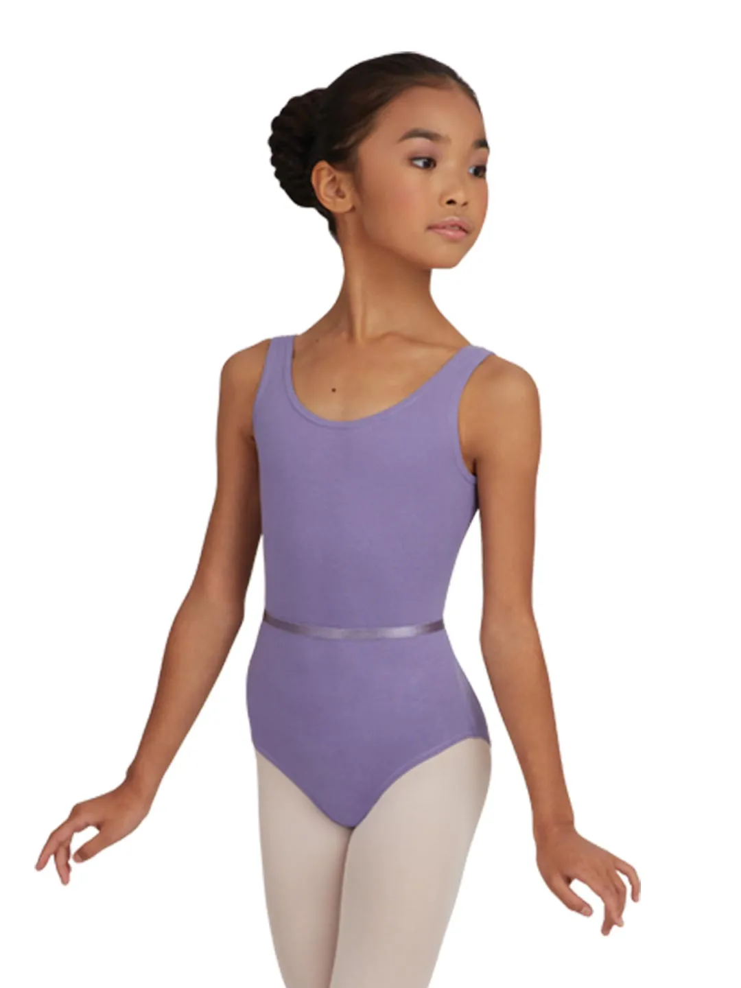 Capezio CAD200C Trägertrikot Mädchen Rosa Gürtel