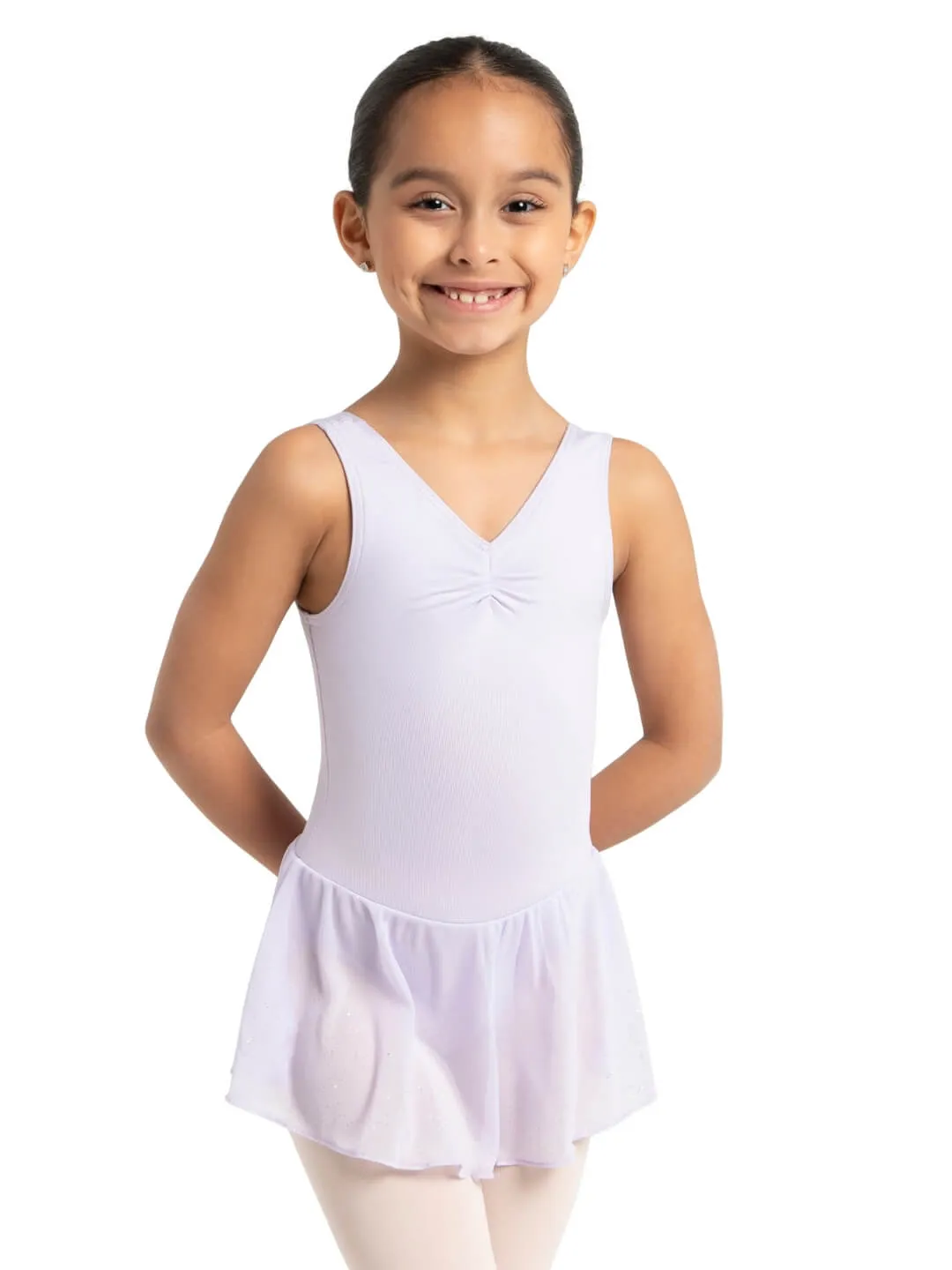 Capezio Pinch Front Tank Dress Kleid Schwarz Mädchen