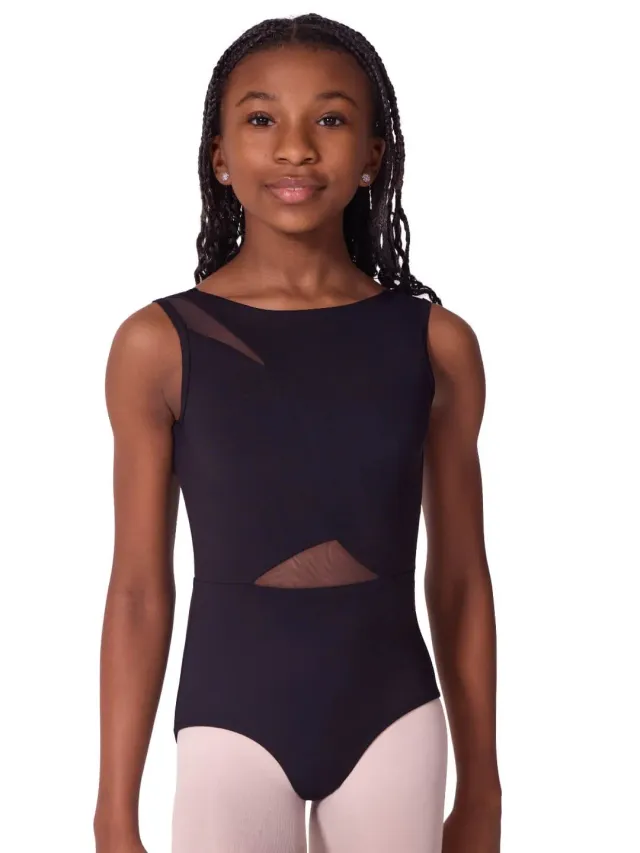 Capezio Soft Elegance Ballettanzug Schwarz Asymmetrisch