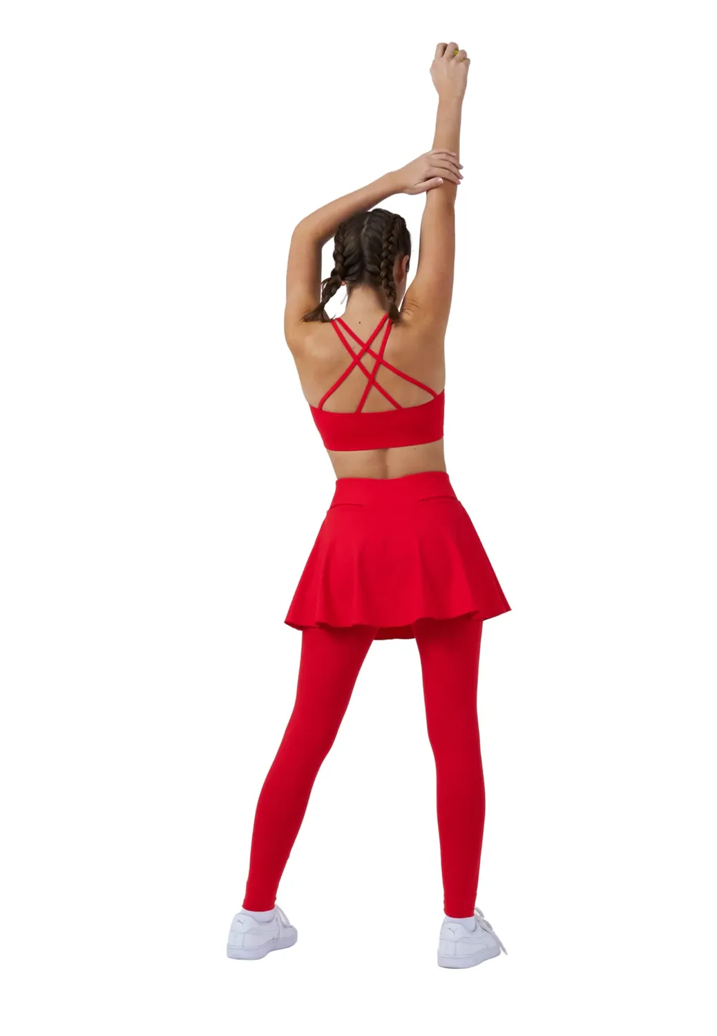 SPORTKIND Advantage Tennisrock Leggings UV-Schutz warm