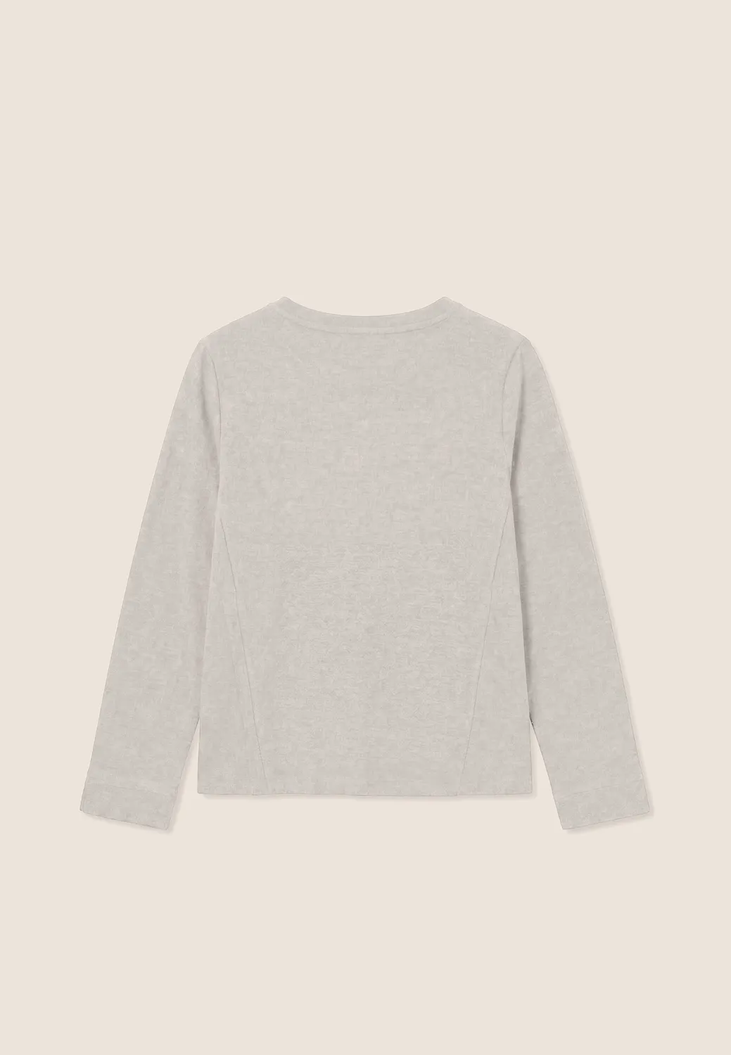 Freddy Rundhals Sweatshirt Tricot-Effekt Burro Brown Melange M