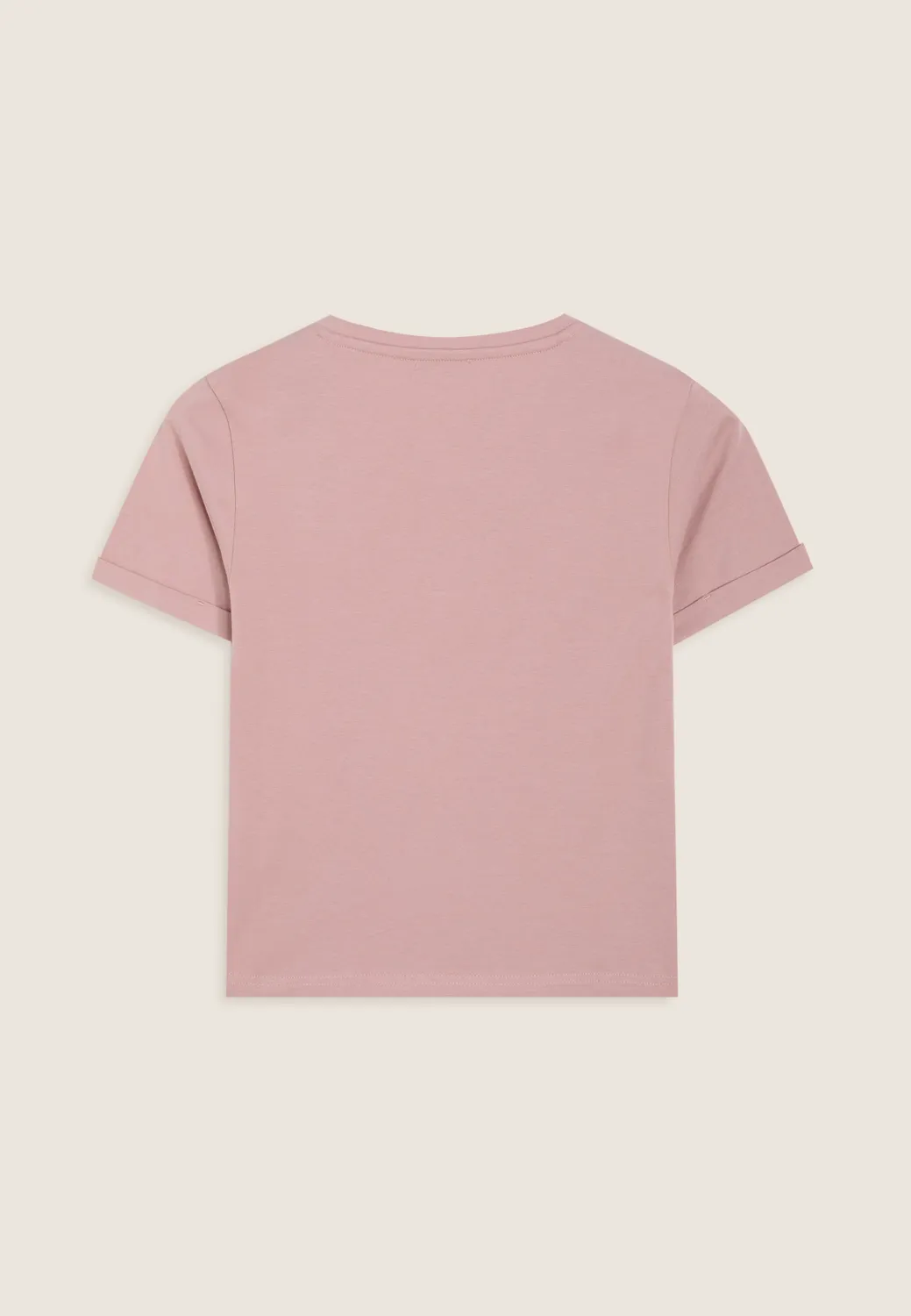 Freddy T-Shirt Damen Slim Schwarz Stickerei Baumwolle