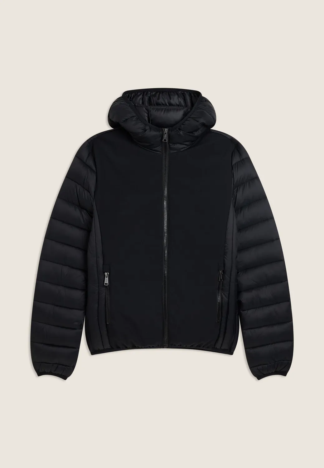 Freddy Winterjacke Damen Stepp Kapuze Schwarz