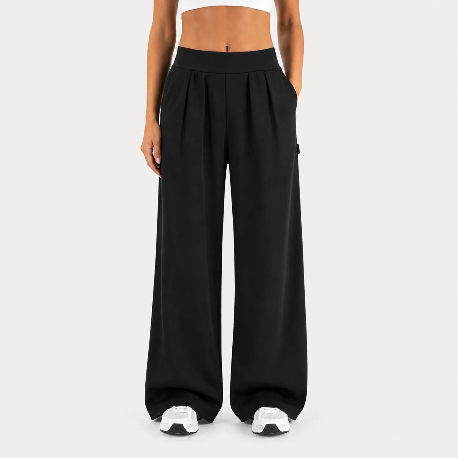 Smilodox Sorea Luvia Hose Damen Schwarz Loose Fit