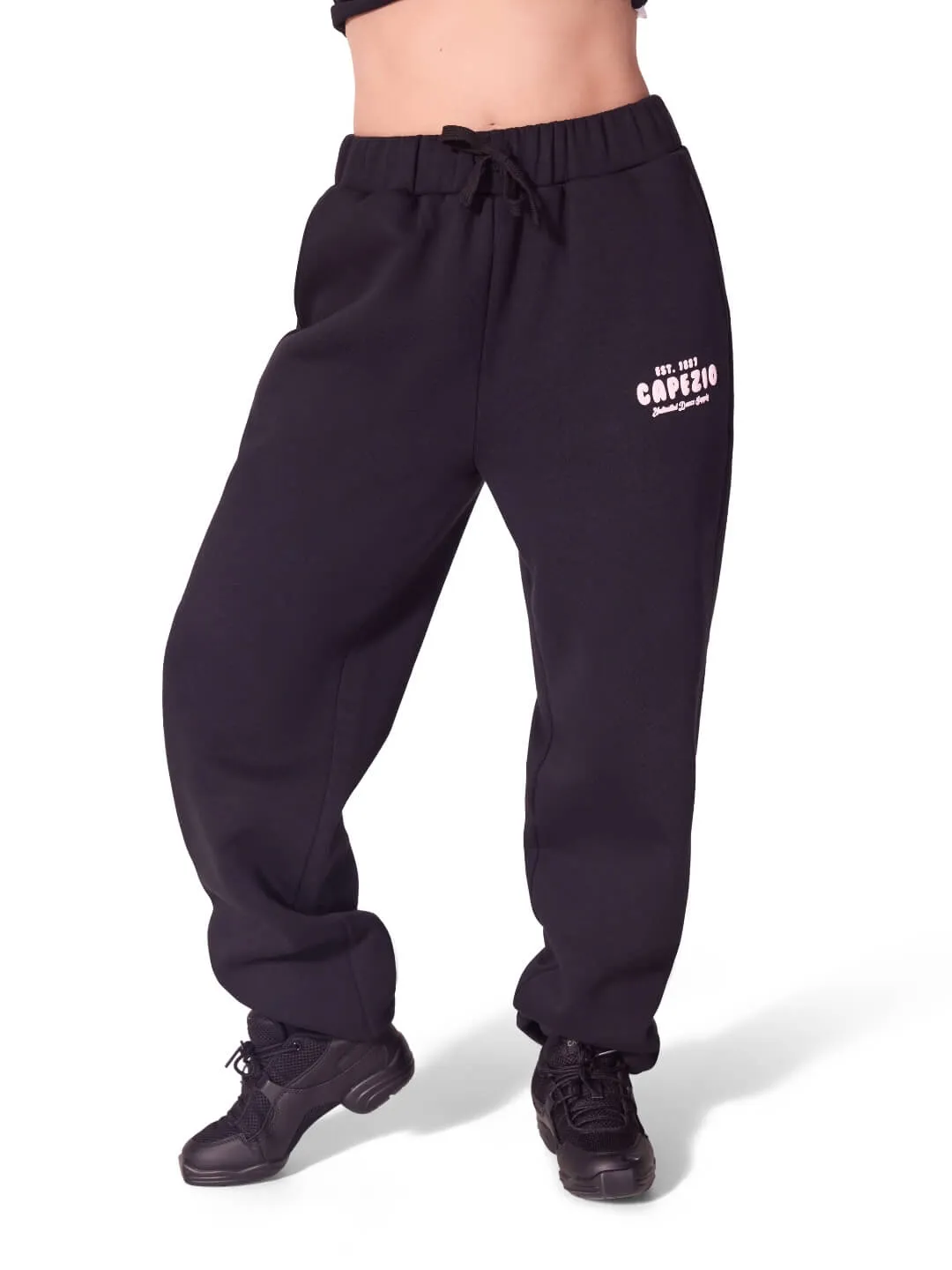 Capezio Jet Setter Momentum F12560W Jogginghose Schwarz Oversize