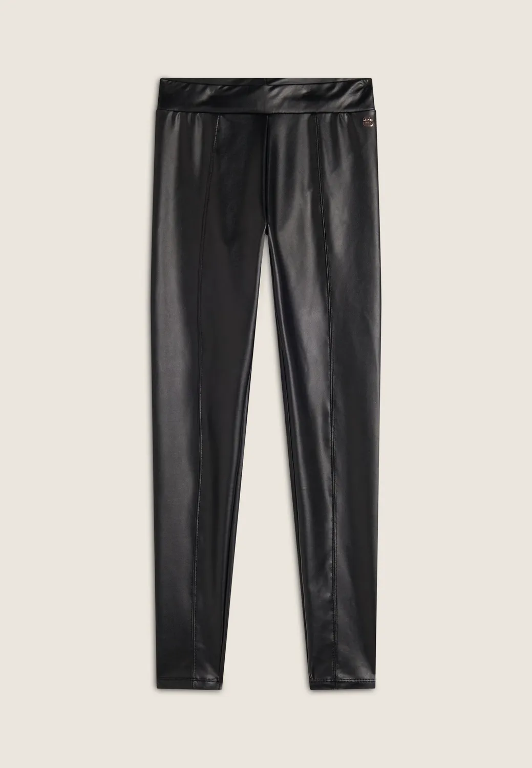 Freddy Leggings Kunstleder schwarz slim fit