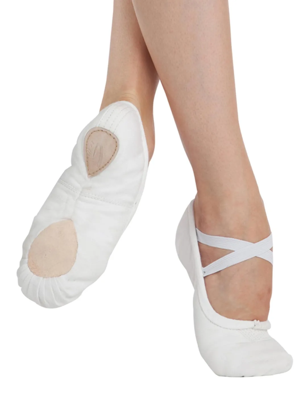 Capezio Pro Canvas Ballettschuhe Schwarz Geteilte Sohle