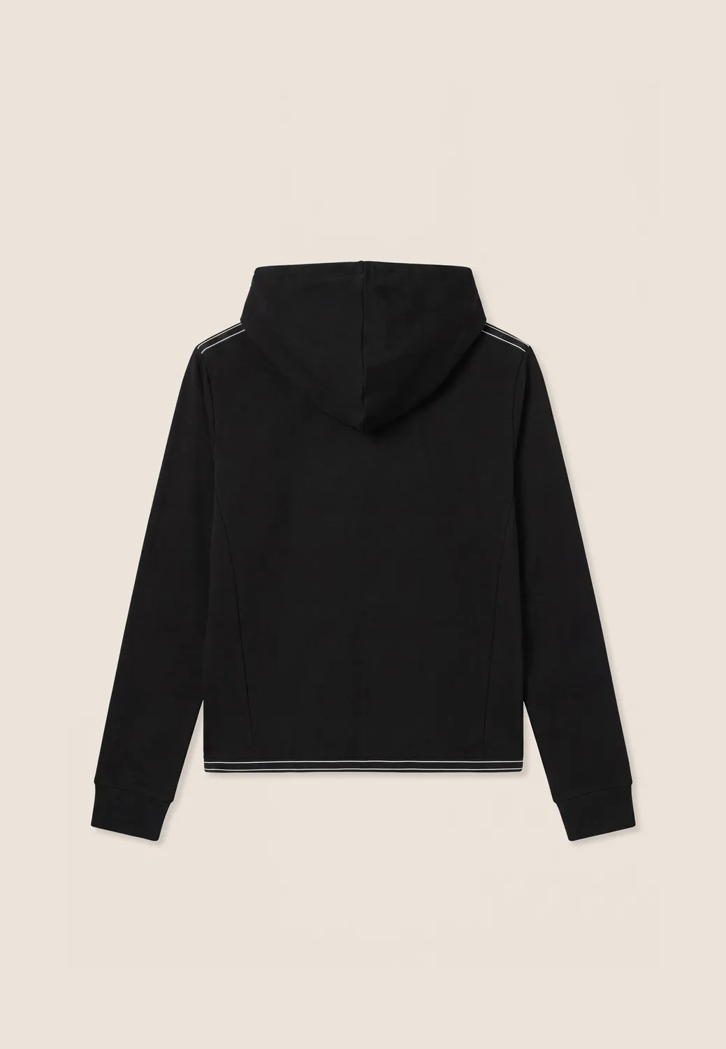 Freddy Cropped Hoodie Kapuzenpulli Damen Schwarz elastisch