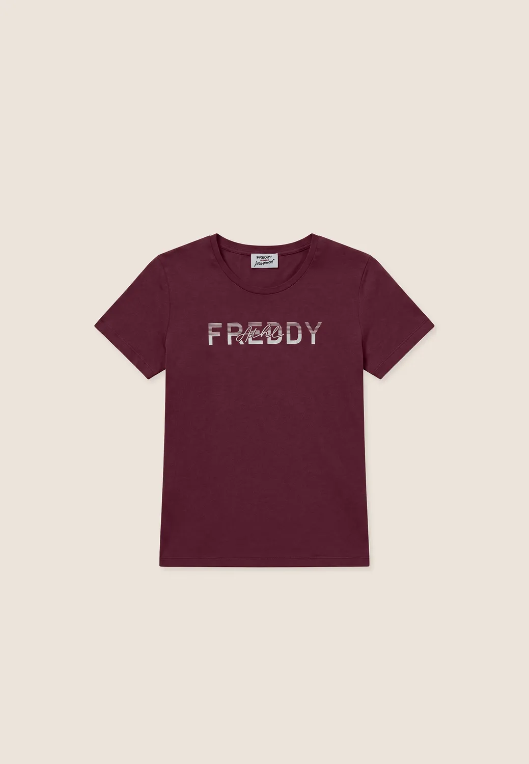 Freddy T-Shirt Damen Baumwolle Moonbeam regular