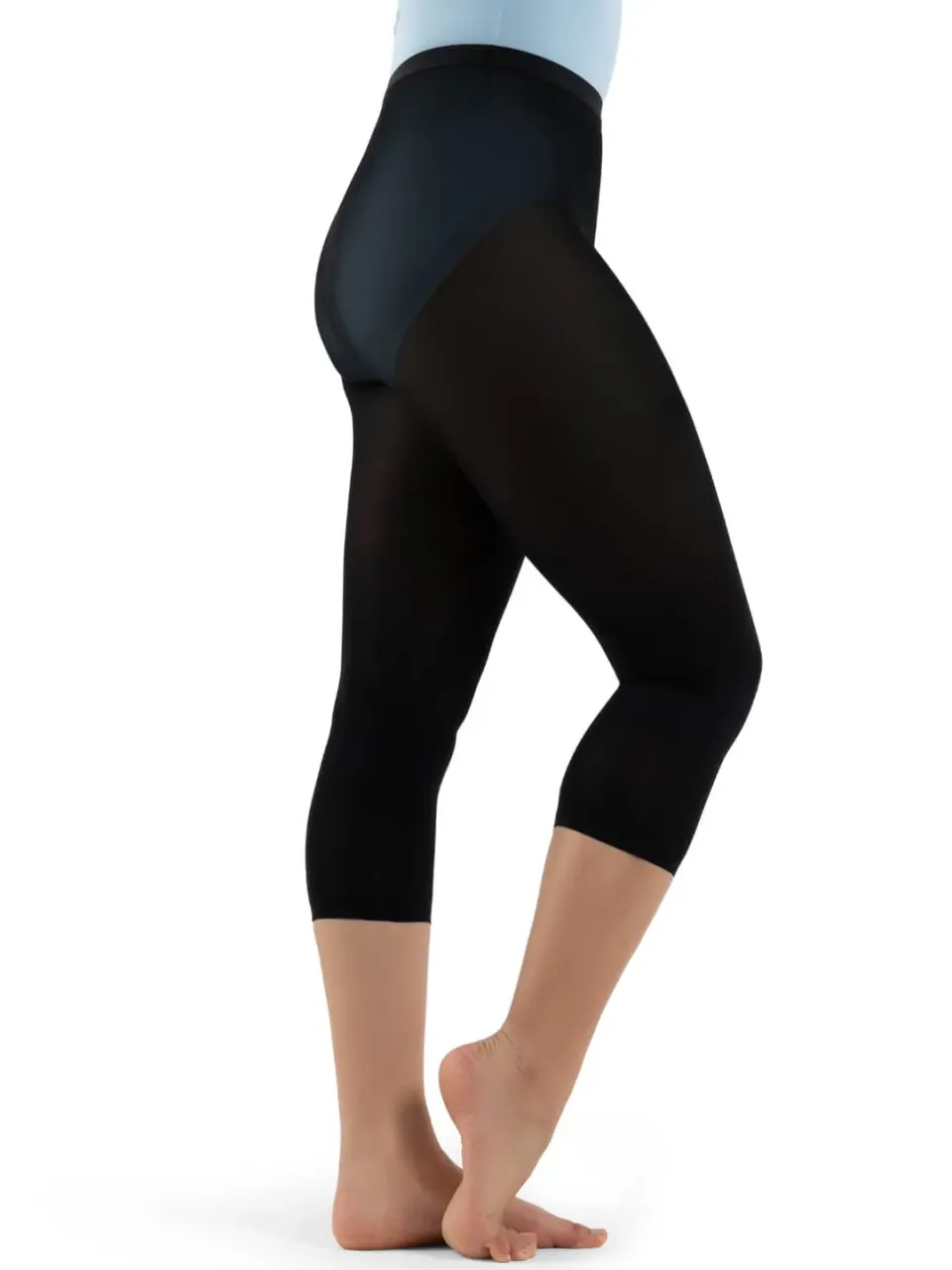 Capezio Classics N140 Tanzstrumpfhose Fußlos Schwarz Matt