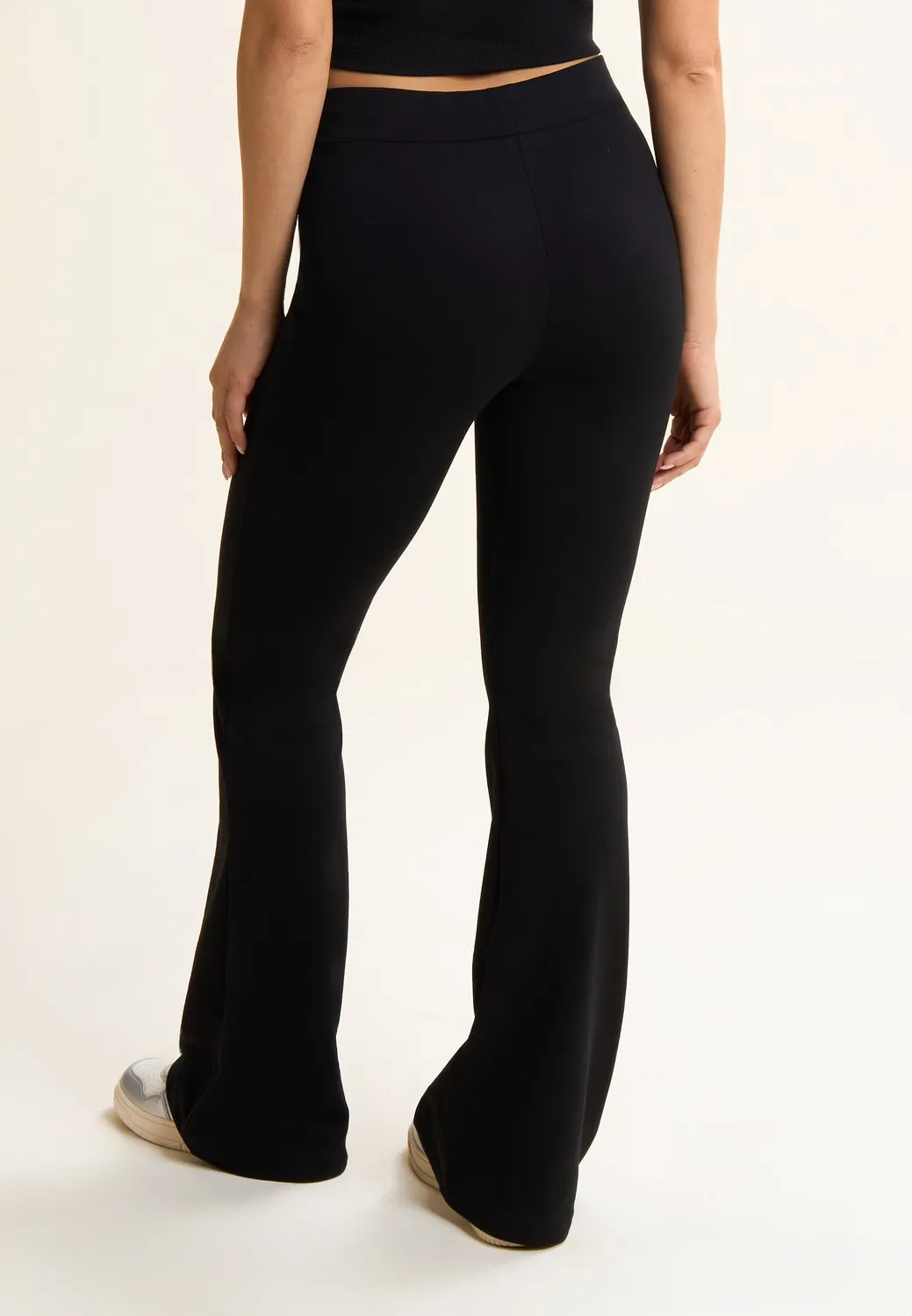 Freddy Sporthose Slim Fit French Terry Schwarz Bootcut