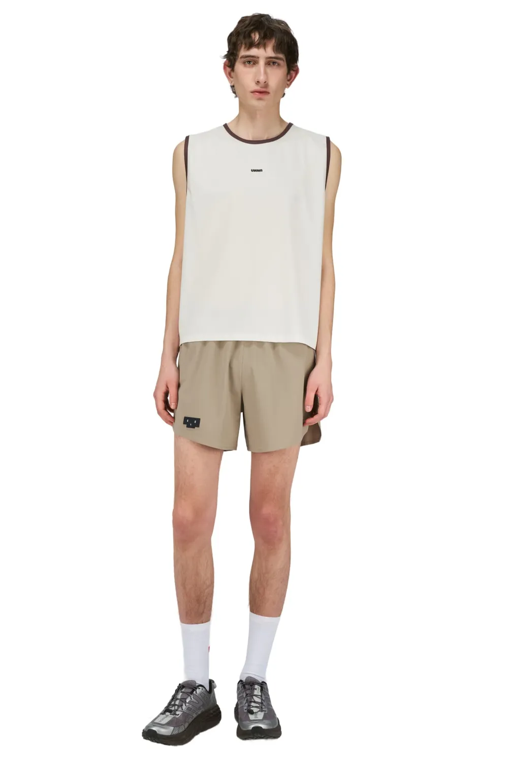 UNNA Light Tank Top Old White Stretch