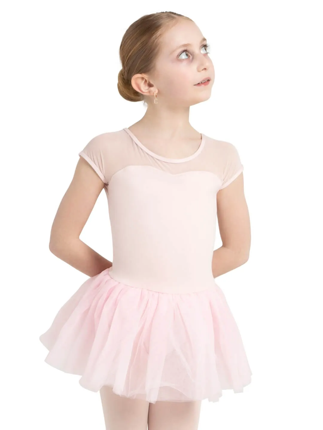 Capezio Keyhole Tutukleid Mädchen Schwarz 3-lagig