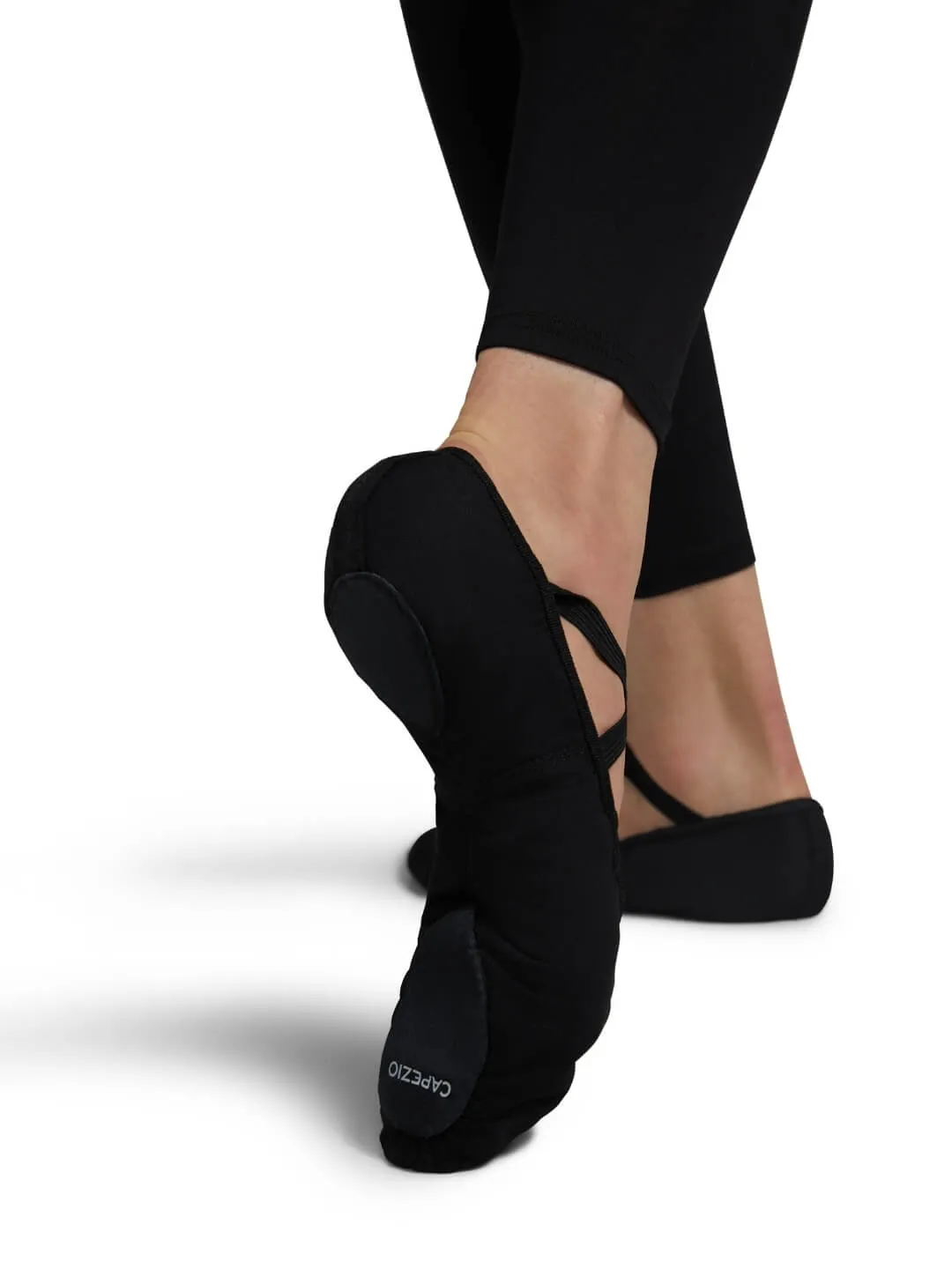 Capezio Cobra U2031 Ballettschläppchen Herren Schwarz Canvas