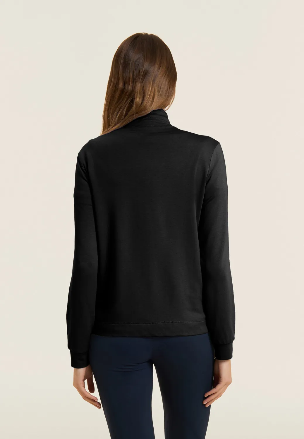 Freddy Zip-Sweatjacke Stehkragen Dark Sapphire Strass-Logo