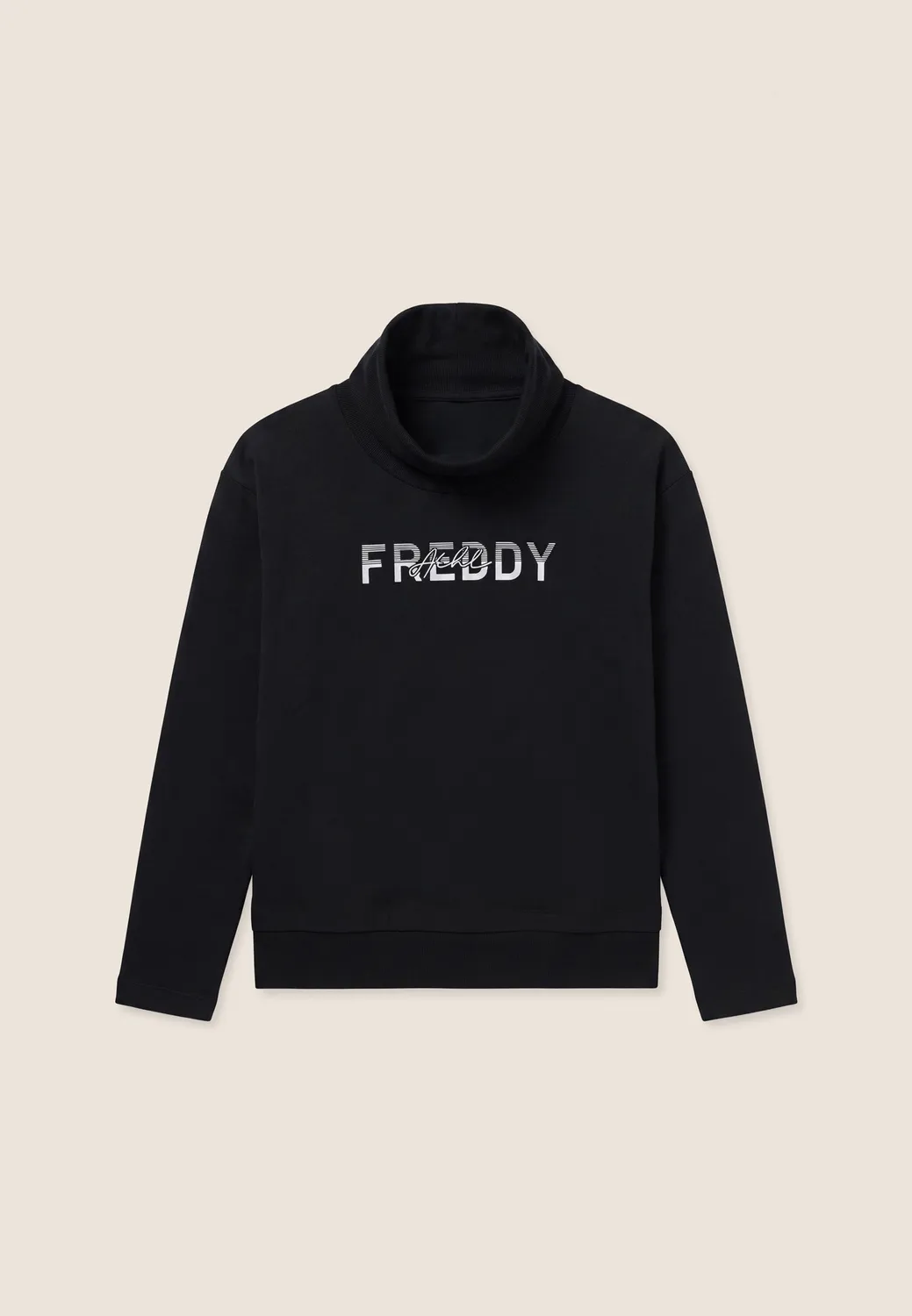 Freddy 2-in-1 Sweatshirt Schwarz hoher Kragen