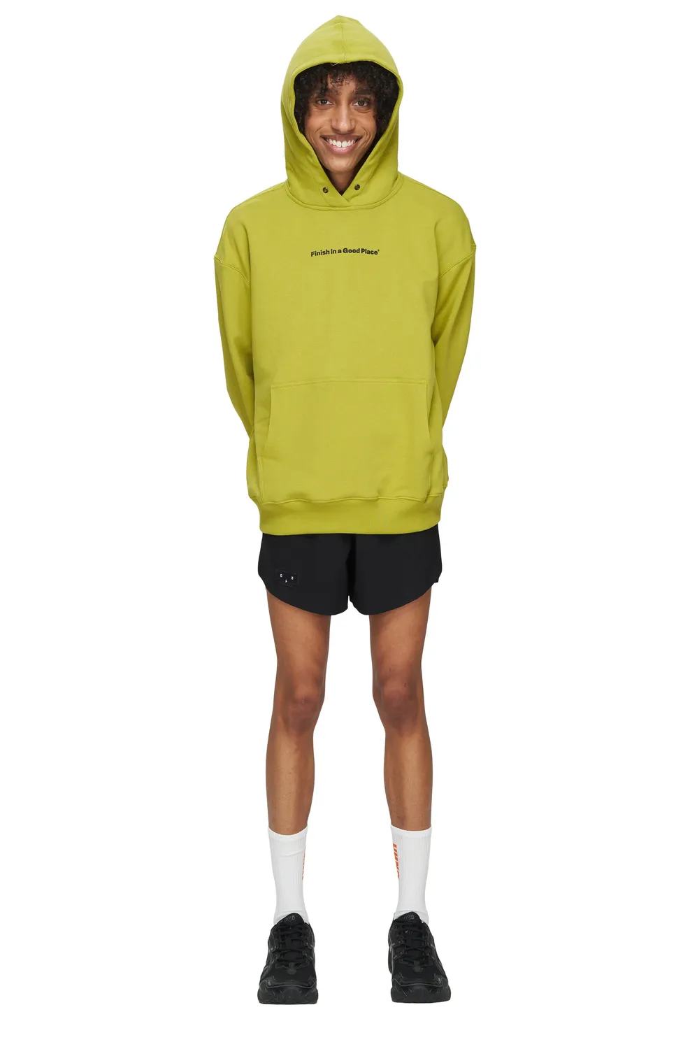 UNNA Slow Motion Hoodie Golden Green Bio-Baumwolle