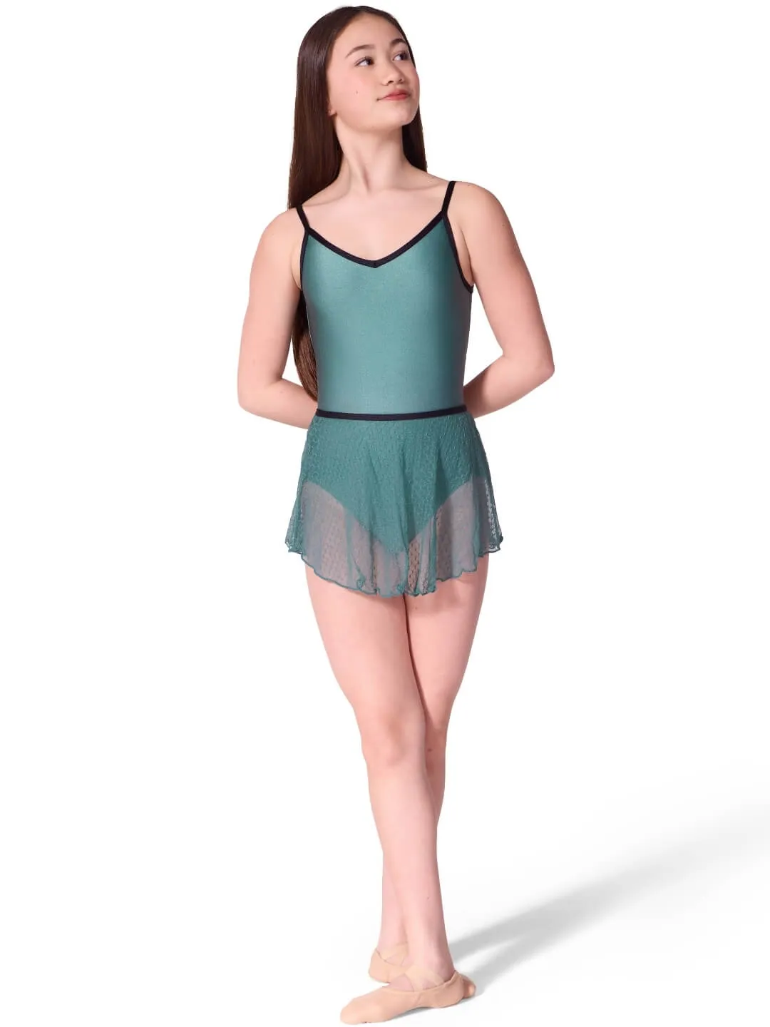 Capezio Enchanted Endear Tanzrock Evergreen Fog Taille