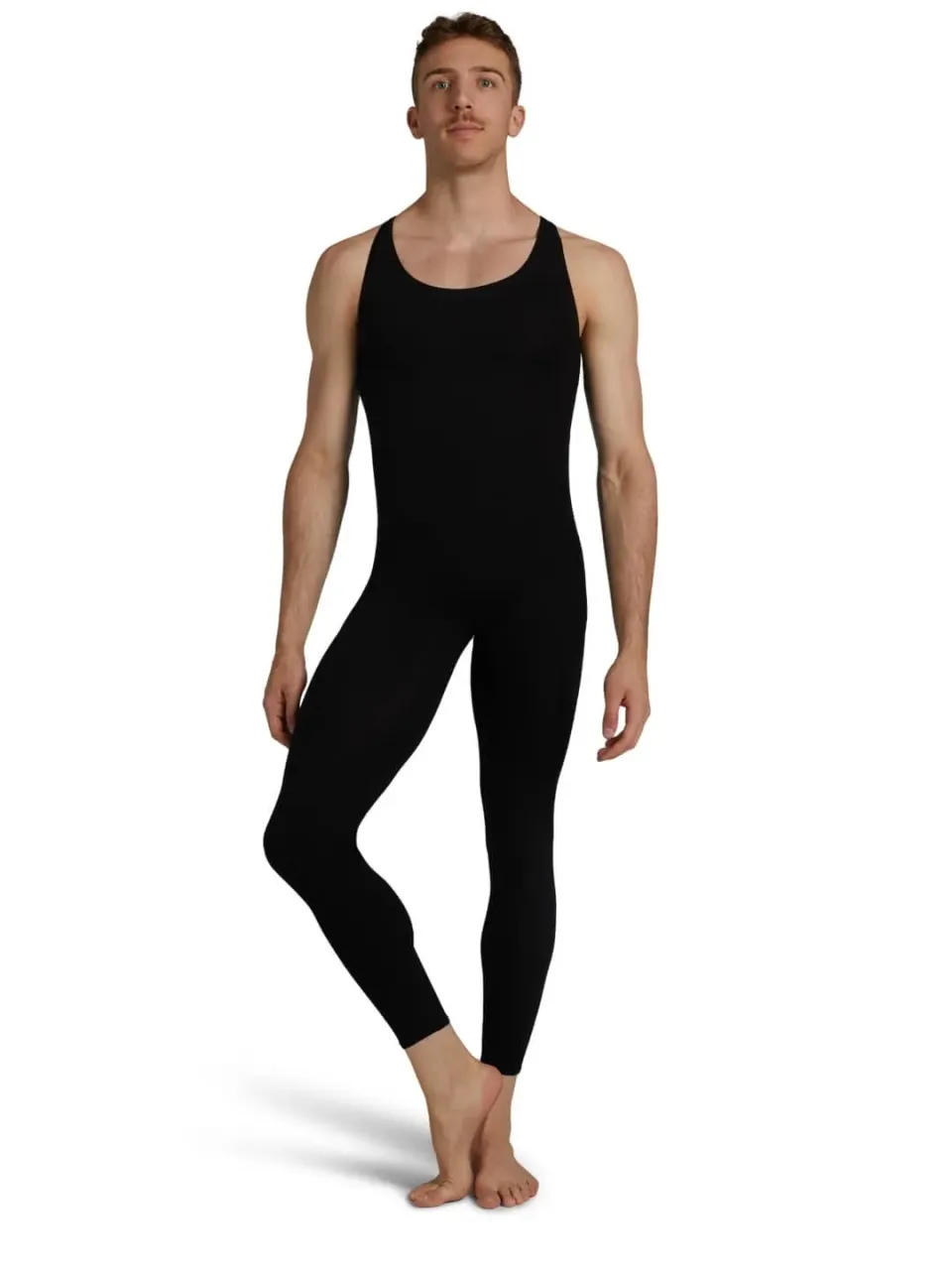 Capezio CC821 Unitard Overall Herren Schwarz Baumwolle