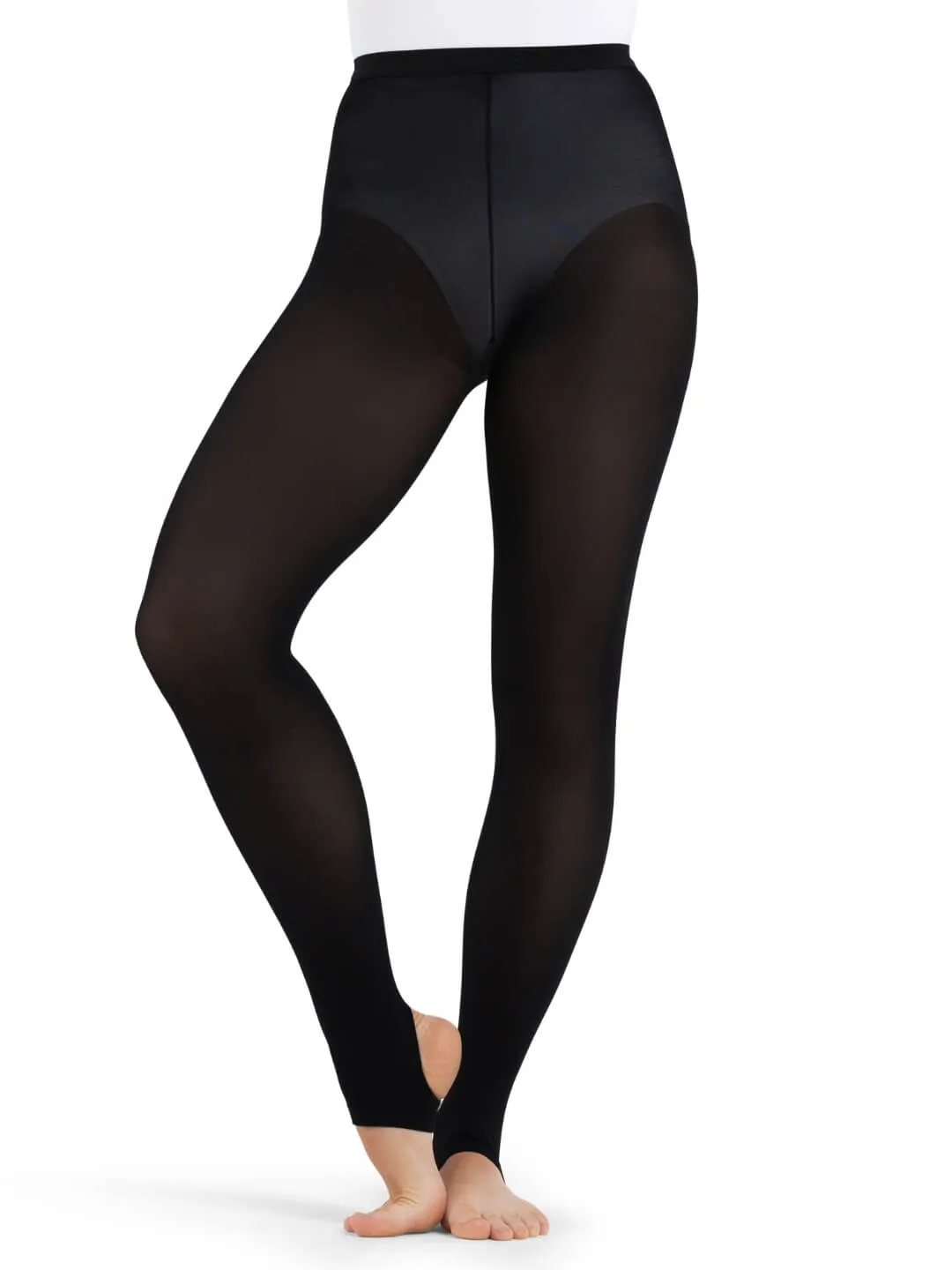 Capezio Ultra Hold N145 Stegstrumpfhose Schwarz M matt