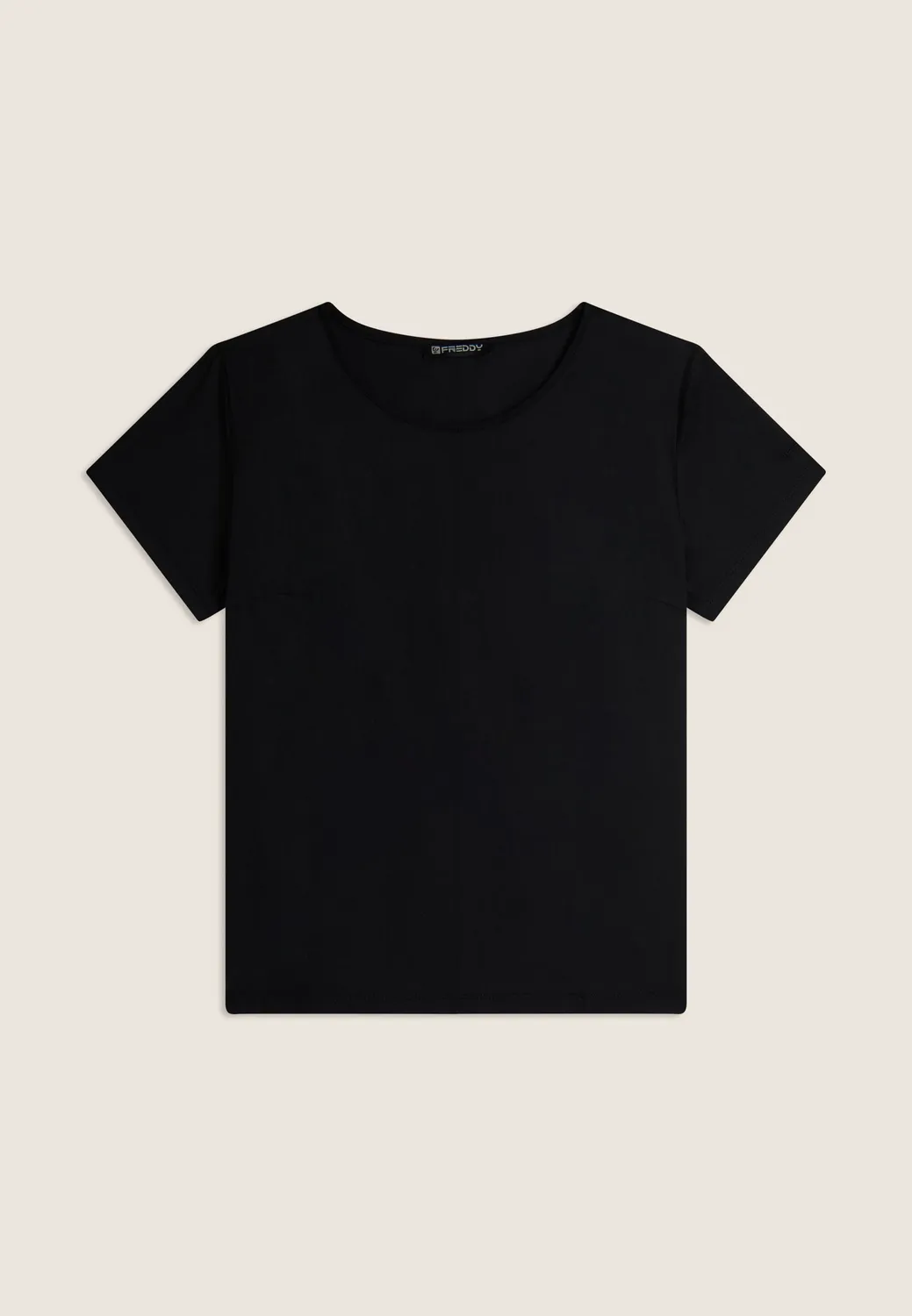 Freddy Regular T-Shirt Damen Baumwolle Dunkelblau