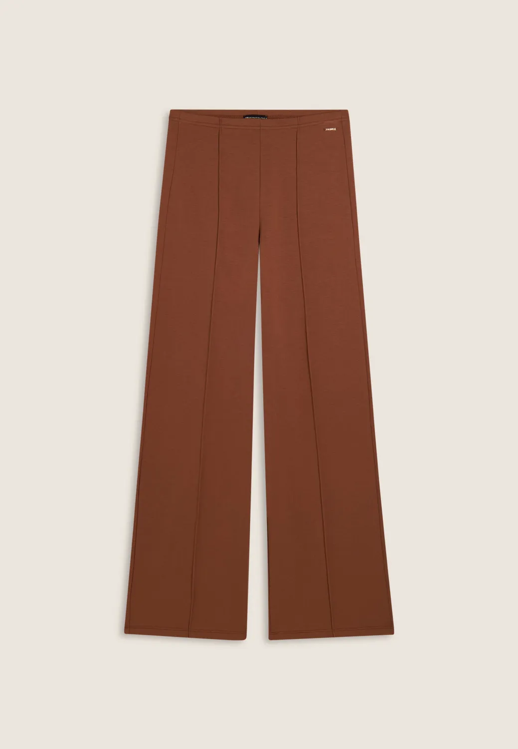 Freddy Wide Leg Hose Mittelnaht Nero Modal