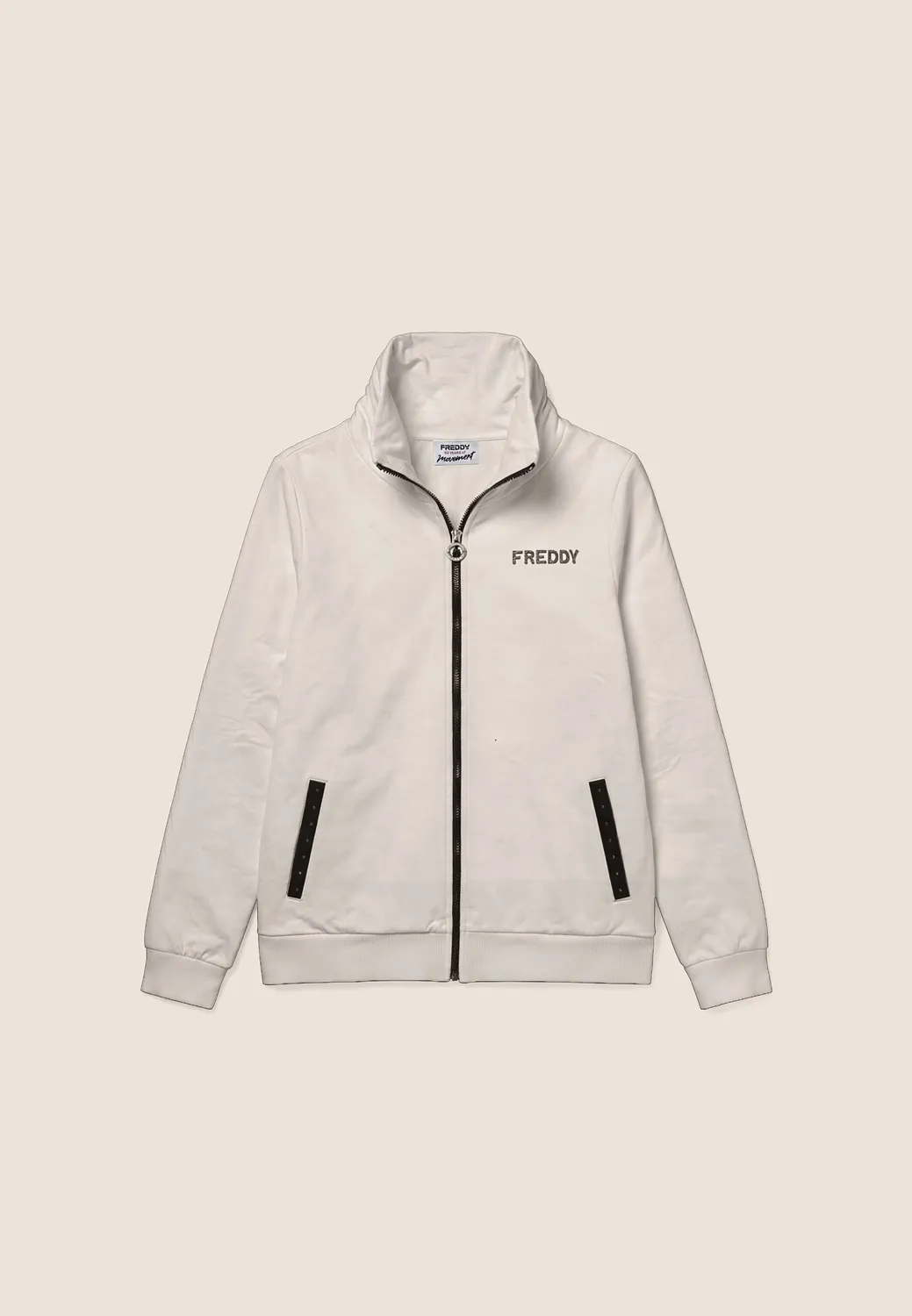 Freddy Sweatjacke Damen Regular Stehkragen Falcon Brown