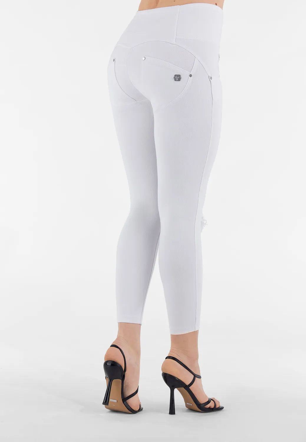 Freddy WR.UP 7/8 Push-up Hose Damen Blue Fog Ripped
