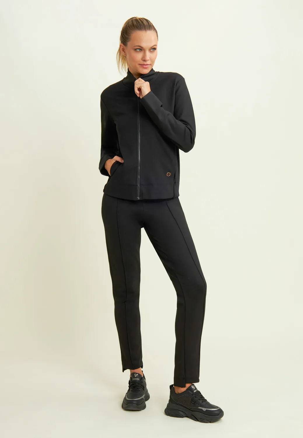 Freddy Full-Zip Sweatjacke Viskose Dark Sapphire Chenille