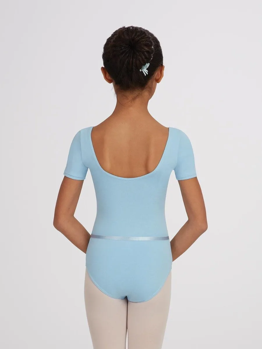 Capezio CAD400C Ballettanzug Mädchen Kurzarm Rosa Baumwolle
