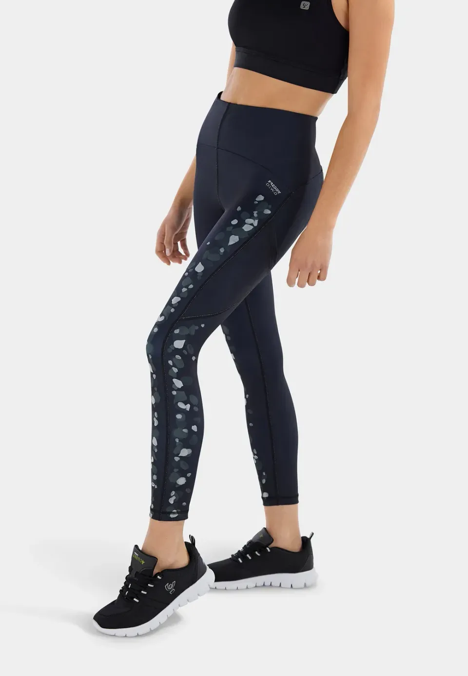 Freddy SuperFit Leggings Flower 7/8 Hoher Bund Recycelt