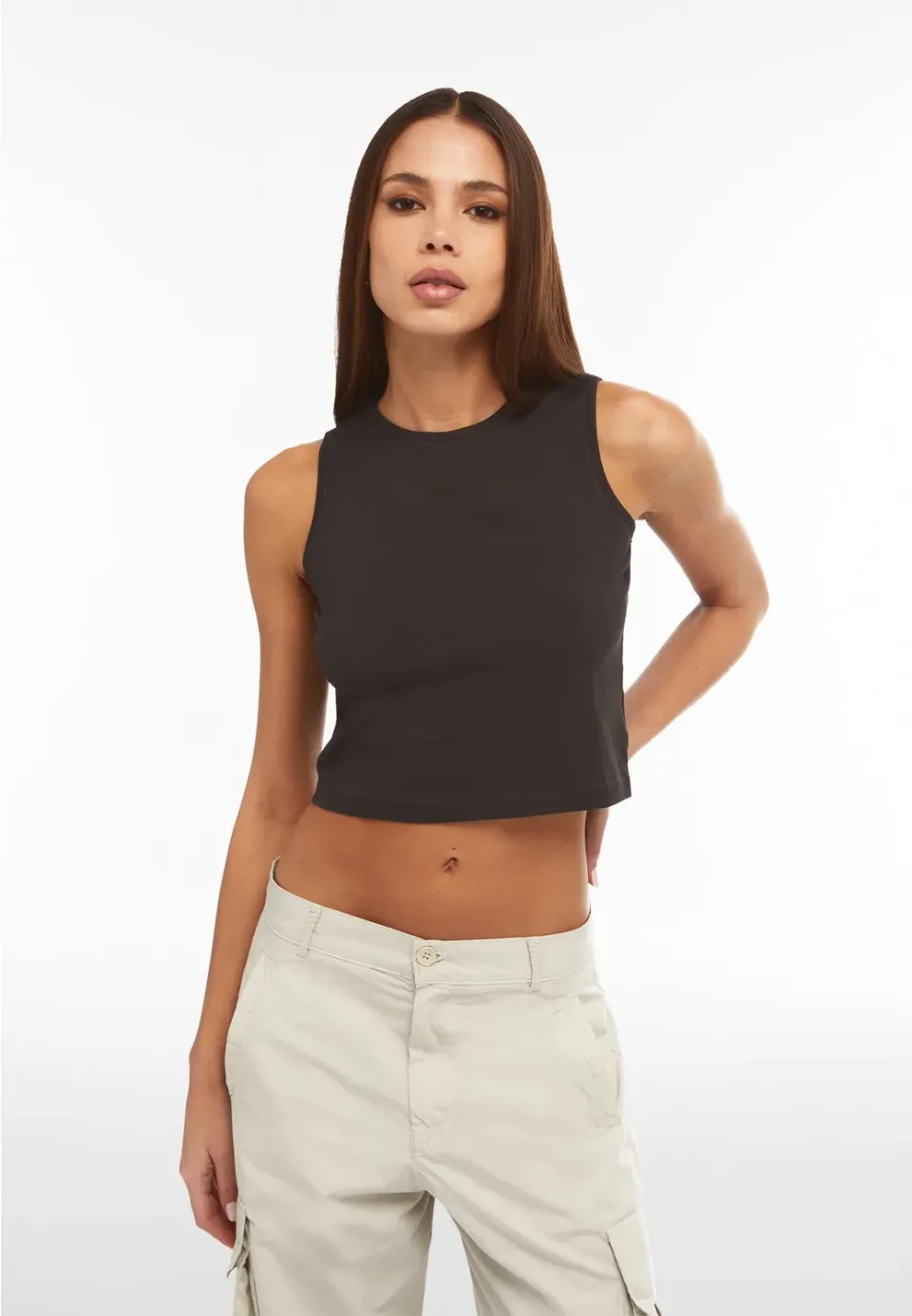 Freddy Crop Top Black Cold Dyed NCD Used-Look